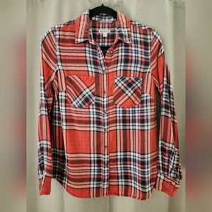 Super cute flannel - womens size XS